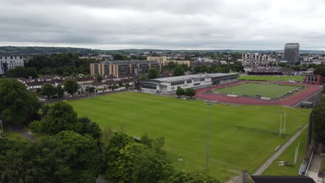 Mardyke-Sports-Ground-Cork-Ireland-panning-aerial-drone-view