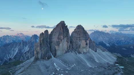Slow-moving-drone-shoot-of-the-famous-three-peaks-in-the-Dolomites