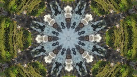Kaleidoscope-geometric-animated-pattern-abstract-nature