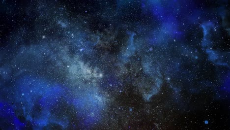 Nebulosa-Azul-Acercándose-En-El-Universo