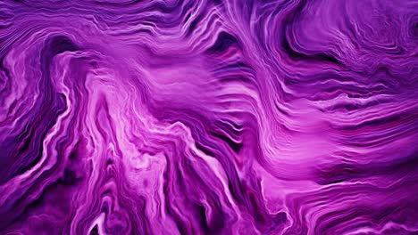 Pliegues-Fluidos-Y-Ondas-De-Cristal-Líquido-En-Color-Púrpura-Intenso:-Movimiento-Lento-Y-Bucles-Sin-Interrupciones