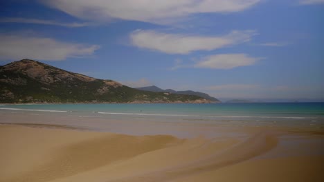The-ocean-on-a-sunny-day-at-Tidal-river-beach-Wilson's-promontory