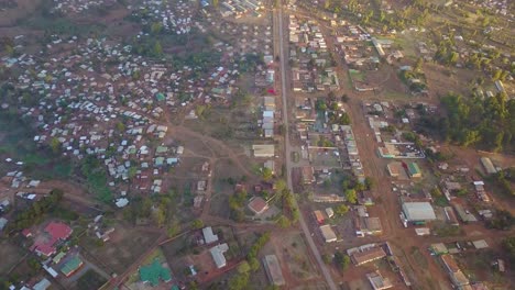 Drone-shot-over-Lilongwe,-Malawi,-Africa