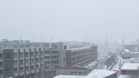 Zeitraffer-Des-Schneesturms-In-Baltimore