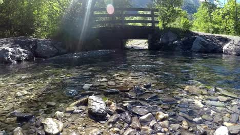 A-stream-that-flows-under-a-bridge