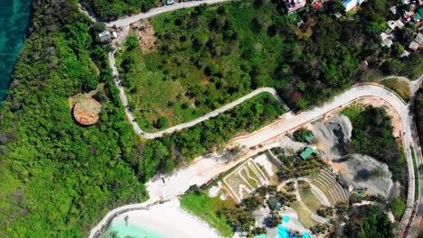 Drone-shot-of-Ilig-Iligan-Beach-Boracay-near-Mt