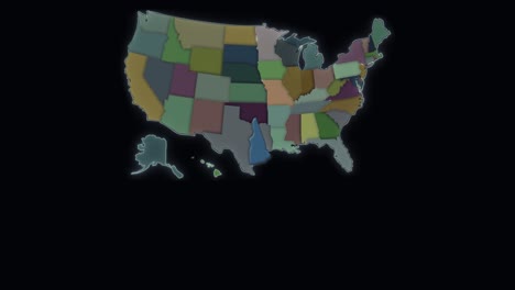 New-Hampshire-Está-Resaltado---Estados-Unidos---Mapa-De-Estados-Unidos