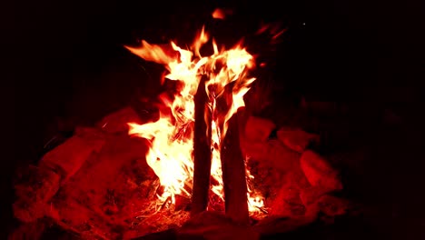 Teepee-style-campfire-slo-mo-at-60-FPS.-4K