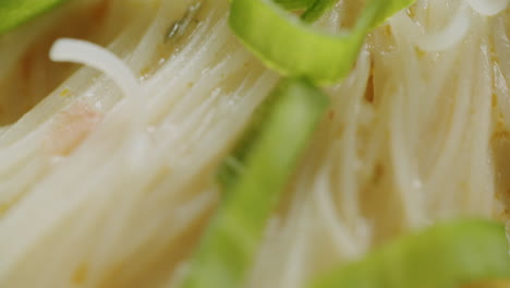 Close-up-of-a-bowl-of-thai-rice-noodle-soup