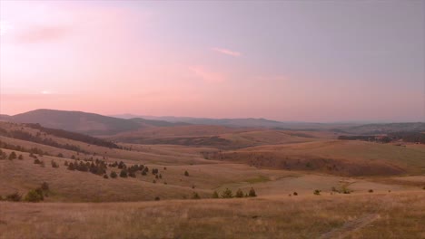 Drone-footage-of-Zlatibor-mountain-in-the-sunset