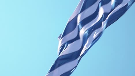 Griechische-Flagge-Winkt
