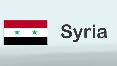 3D-Präsentations-Promo-Intro-Auf-Weißem-Hintergrund-Mit-Einem-Bunten-Band-Der-Flagge-Und-Des-Landes-Syrien