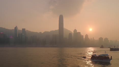 Hong-Kong-island-at-sunset
