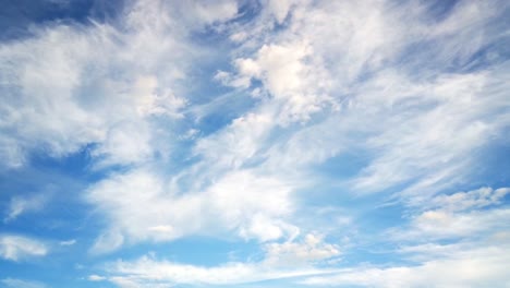 Beautiful-clear-blue-sky-with-soft-cloud-timelapse