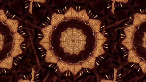 VJ-Loop---Glowing-and-Rotating-Kaleidoscope-Creating-Random-Geometric-Patterns-in-Orange