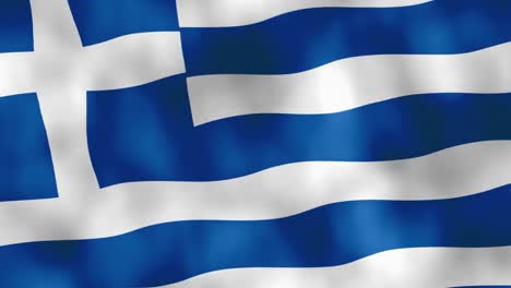 Bandera-Griega-Ondeando-En-El-Viento
