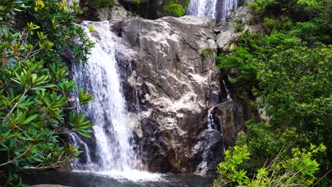 Pristine-waterfall-cascade-in-tropical-jungle,-Ninh-Thuan,-Vietnam