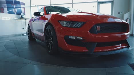 Ford-Mustang-Shelby-Gt350-Cobra-Displayed-in-a-Luxury-Showroom