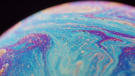 Extreme-close-up-of-a-beautiful-rainbow-colored-sphere