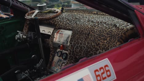 Custom-Leopard-Print-Dash-of-a-Nissan-240SX-Show-Car-at-Driftcon