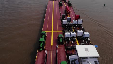 Stern-View-Of-Dynamica-Barge-Navigating-Oude-Maas