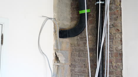 Plumbing-Installation-With-Flexible-Duct-Pipe-Inside-An-Under-Construction-Building