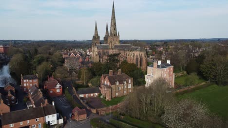 Lichfield-Cathedral-Aerial-East-Side-of-City