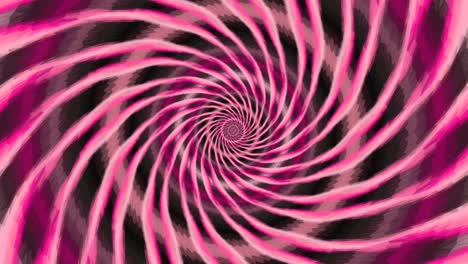 Rotación-O-Movimiento-En-Espiral-De-Líneas-En-Rosa
