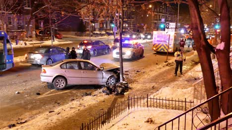 Police-and-ambulance-at-scene-of-car-crash-in-Mississauga
