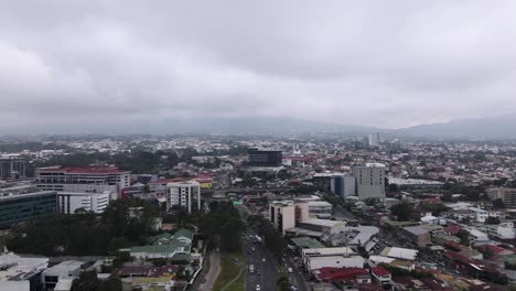 Wunderschöne-Panorama-Luftaufnahme-Der-Stadt-San-Jose-In-Costa-Rica