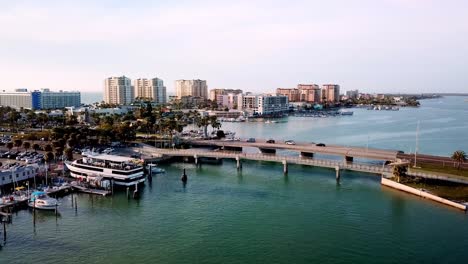 Flying-into-Clearwater-Florida,-Clearwater-Beach-Florida