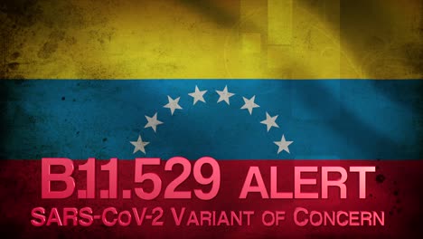Text-Omicron-Alert-Venezuela-Flagge-Pendamic-Covid-19-2021-Neue-Variante-Oder-Sorge