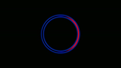 Kreisrand-Neonlicht-Rotiert-Mit-Kopierraum-Auf-Schwarzem-Hintergrund