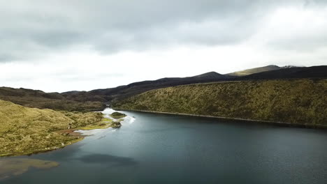Incredible-cinematic-drone-shot-over-a-mountain-range-and-lakes-in-South-America