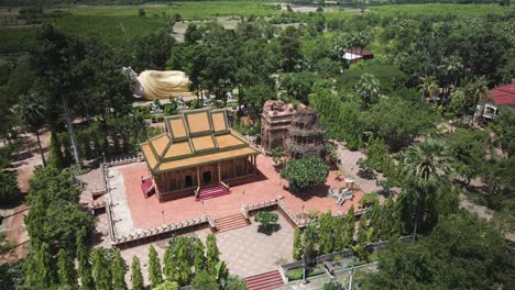 Vergessene-Tempel-In-Kambodscha:-Wat-Preah-Theat-Thmor-Da-Tempel-–-Kampong-Cham-Mit-Großem-Liegenden-Buddha