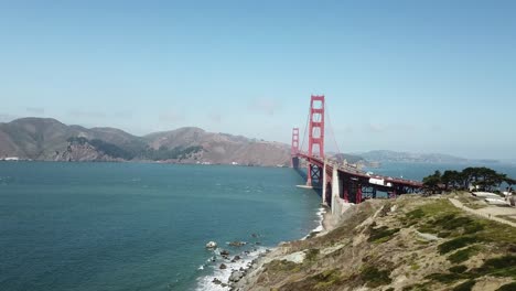 Golden-gate-bridge-in-California-beautiful-sunny-day