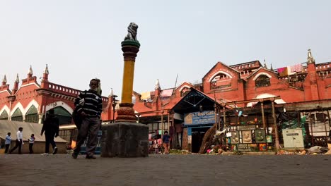 Timelapse-of-Sir-Stuart-Hogg-Market-in-New-market-area-of-Kolkata,-India