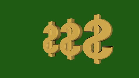 Dollar-bill-rich-money-sign-on-chroma-green-screen