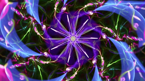 Abstract-floral-fractal-Kaleidoscope---water-drop-ripples---seamless-looping-music-vj-colorful-artistic-streaming-backdrop-art