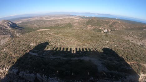 Panoramic-the-shadow-of-Montgrí-Castle