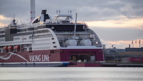 Finnish-cruise-ferry-being-loaded-up-with-cars-and-trucks