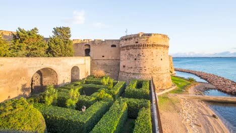 Aragones-Castle-on-the-island-of-d'Ischia,-Italy