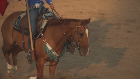 Native-american-horse-galloping-at-Monteo-Rodeo-Montana