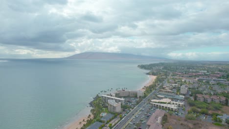 Drone-footage-flying-towards-volcano-in-Hawaii