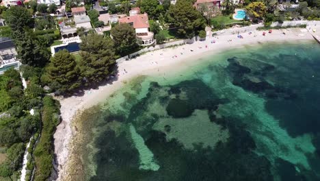 Arial-shot-ogf-beautiful-beach-in-Nice-south-of-France
