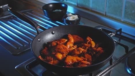 Chicken-Breast-Fillet-Cooking-In-A-Hot-Skillet-On-The-Stove-In-The-Kitchen