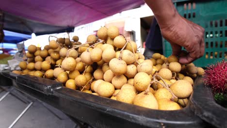Closeup-of-longan-fruit-with-hands-of-people-but-no-faces