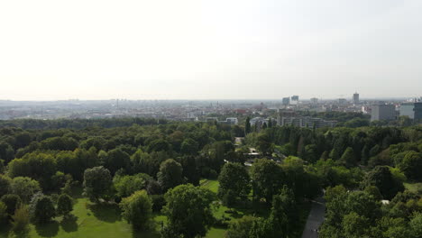 City-Poznan,-Poland-with-Cytadela-park-in-the-foreground