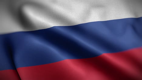 Angled-view-of-the-Russian-Flag-flapping-in-HD