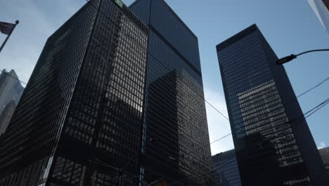 Wide-motion-shot-of-TD-Bank-Tower-and-corporate-headquarters-in-Toronto